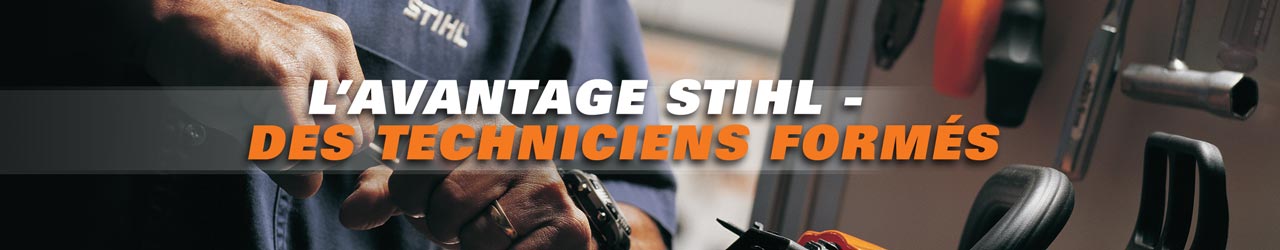 L’avantage STIHL - des techniciens formés