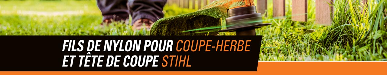 Fils de nylon pour coupe-herbe et tête de coupe STIHL 