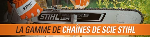 La gamme de chaînes de scie STIHL