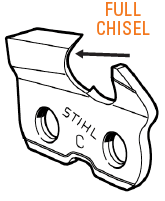 Semi chisel
