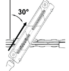 Affûté à un angle de 30°