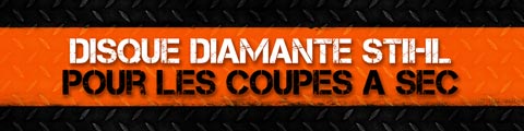 Disque diamanté STIHL pour les coupes a sec