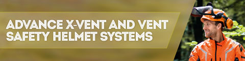 Advance X-Vent and Vent Safety Helmet Systems