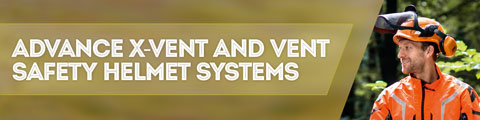 Advance X-Vent and Vent Safety Helmet Systems