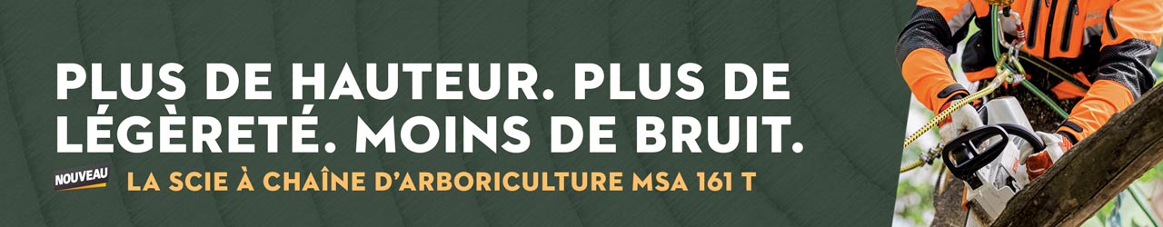 La scie à chaîne d’arboriculture MSA 161 T