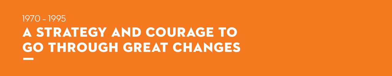 A strategy and courage to go through great changes