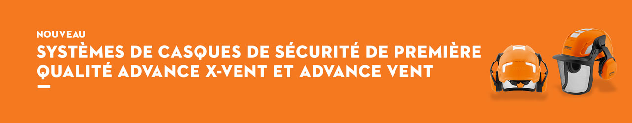 Systèmes de casques de sécurité de première qualité ADVANCE X-Vent et ADVANCE Vent