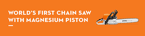 World's First Chain Saw with Magnesium Piston